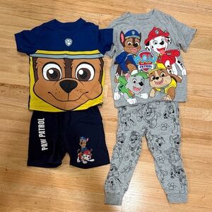Paw Patrol Kids Pajama Set - Blue, Yellow, and Gray